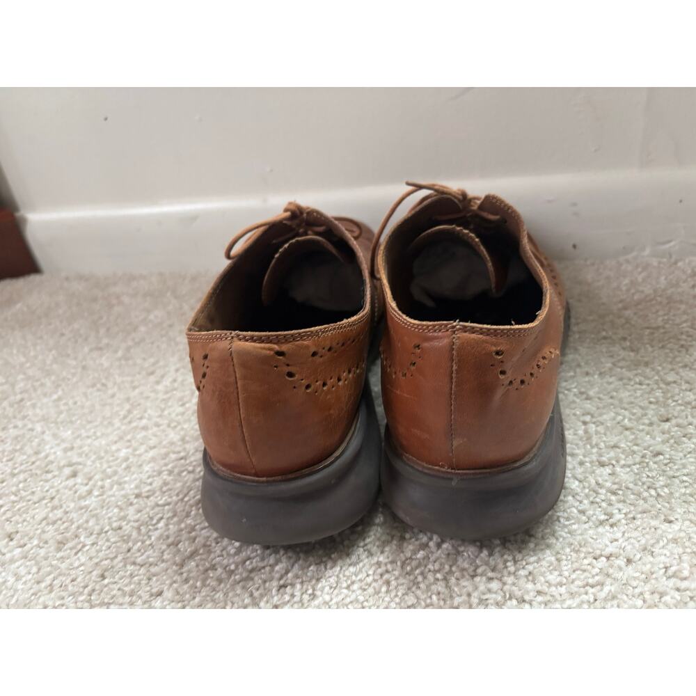 Cole Haan 2.ZERØGRAND Men’s Size 13M Brown Leather Wingtip Oxfords. - Picture 3 of 13